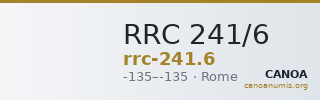 RRC 241/6 — CANOA