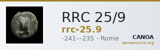 RRC 25/9 — CANOA