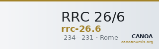 RRC 26/6 — CANOA
