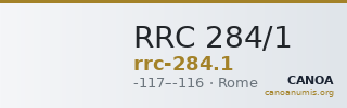 RRC 284/1 — CANOA