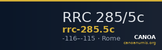 RRC 285/5c — CANOA