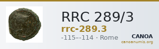 RRC 289/3 — CANOA