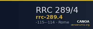 RRC 289/4 — CANOA