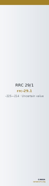 RRC 29/1 — CANOA