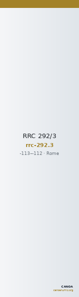 RRC 292/3 — CANOA