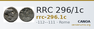 RRC 296/1c — CANOA
