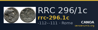 RRC 296/1c — CANOA