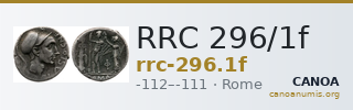 RRC 296/1f — CANOA