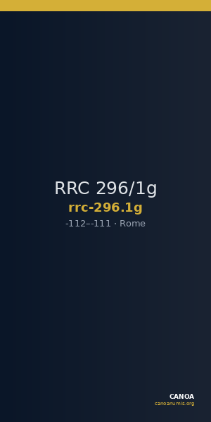RRC 296/1g — CANOA