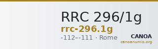 RRC 296/1g — CANOA