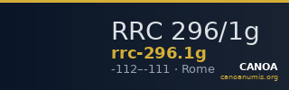 RRC 296/1g — CANOA