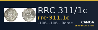 RRC 311/1c — CANOA