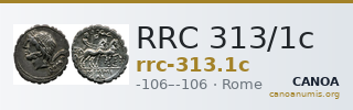 RRC 313/1c — CANOA