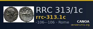 RRC 313/1c — CANOA