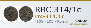 RRC 314/1c — CANOA