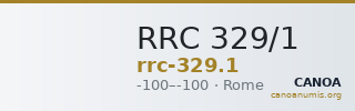 RRC 329/1 — CANOA