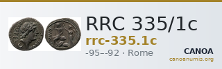 RRC 335/1c — CANOA