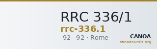 RRC 336/1 — CANOA