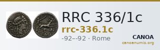 RRC 336/1c — CANOA