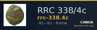 RRC 338/4c — CANOA