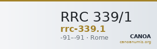 RRC 339/1 — CANOA