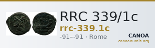 RRC 339/1c — CANOA