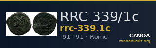 RRC 339/1c — CANOA