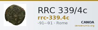RRC 339/4c — CANOA