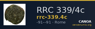 RRC 339/4c — CANOA
