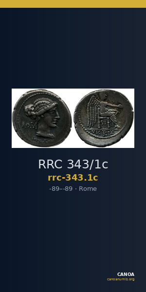 RRC 343/1c — CANOA