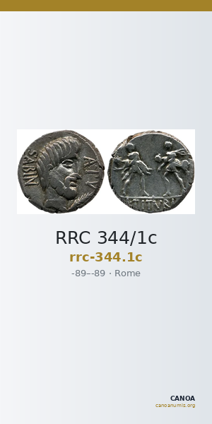 RRC 344/1c — CANOA