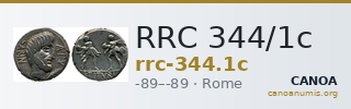 RRC 344/1c — CANOA