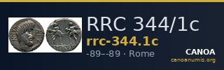RRC 344/1c — CANOA