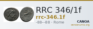 RRC 346/1f — CANOA