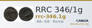 RRC 346/1g — CANOA