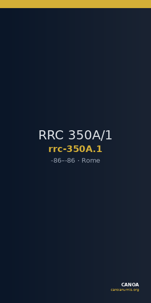RRC 350A/1 — CANOA