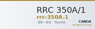 RRC 350A/1 — CANOA