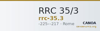 RRC 35/3 — CANOA