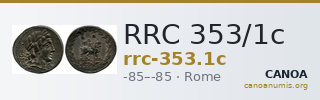 RRC 353/1c — CANOA