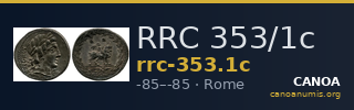 RRC 353/1c — CANOA