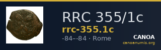 RRC 355/1c — CANOA
