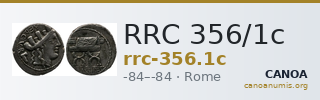 RRC 356/1c — CANOA