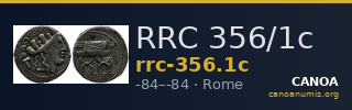 RRC 356/1c — CANOA
