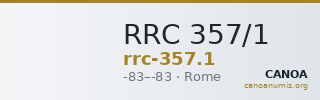 RRC 357/1 — CANOA