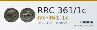 RRC 361/1c — CANOA