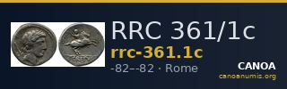 RRC 361/1c — CANOA