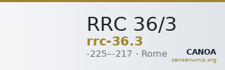RRC 36/3 — CANOA