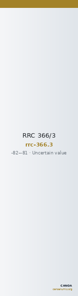 RRC 366/3 — CANOA