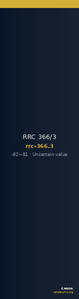 RRC 366/3 — CANOA