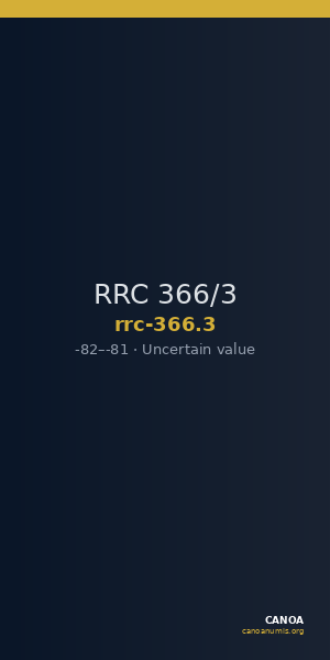 RRC 366/3 — CANOA